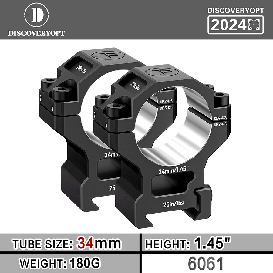 6061 Two Piece Scope Mounts