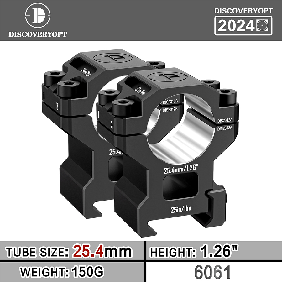 6061 Two Piece Scope Mounts