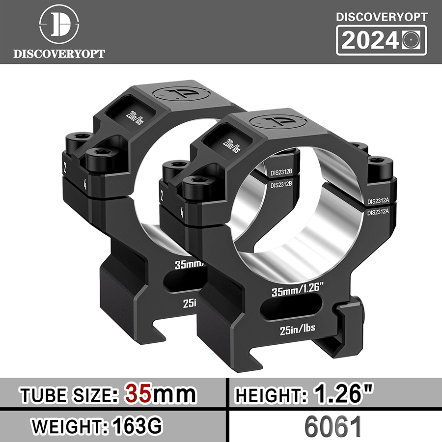 6061 Two Piece Scope Mounts